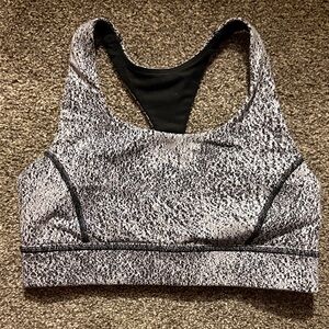 Lululemon Athletica Black and Gray Sports Bra size 6
